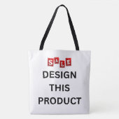 売れ！ショルダートートバッグ – オールオーバー – プリント大 トートバッグ (正面)