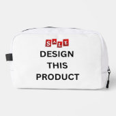 売れ！トイレタリーバッグ- 9.5"x8"x3.75" ドップキット (正面)