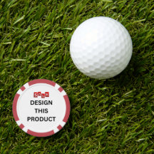 売れ！トランプのポーカーチップ – 赤 – カスタム