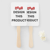 売れ！ハンドファン – 長方形 – セット10 – 組み立て ハンドファン (正面&裏面)