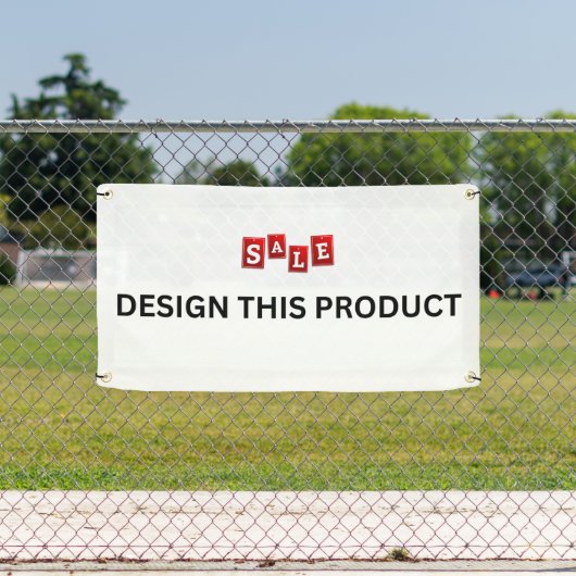 売れ!バナー – 1.6'x3' – 屋外(金属製グロメット付き) 横断幕 (インサイチュ)