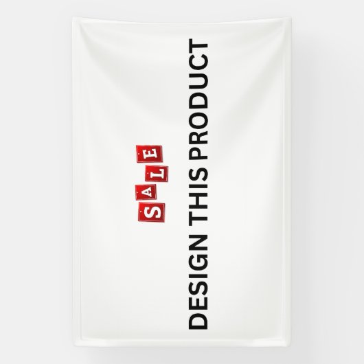 売れ!バナー – 4'x6' – 屋外 – カスタム 横断幕 (縦)