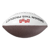 売れ！フットボール2パネル – レギュレーションサイズ – カスタム アメリカンフットボール (回転90)