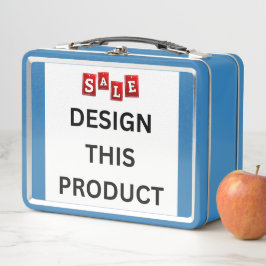 売れ！メタルランチボックス – ライトブルー – カスタム メタルランチボックス