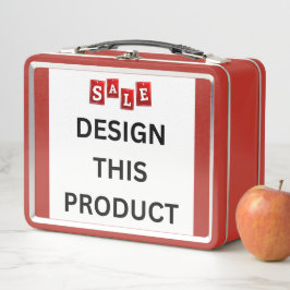 売れ！メタルランチボックス – 赤 – カスタム メタルランチボックス