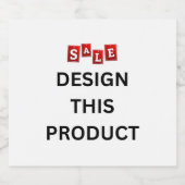 売れ!ワイきらめくンボトルラベル(4x3)6セット スパークリングワインラベル (シングルラベル)