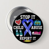 売れ!児童虐待を防止する 缶バッジ (正面&裏面)