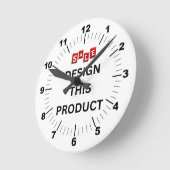 売れ！壁掛け時計、8"円形アクリル ラウンド壁時計 (傾斜)