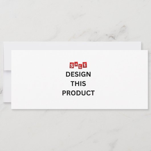 売れ！招待状- 4インチx 9.25インチ – カスタム 招待状 (正面)