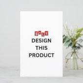 売れ！紙シート – 5.5インチx 8.5インチ – カスタム (スタンド正面)