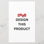 売れ！紙シート – 5.5インチx 8.5インチ – カスタム (正面)