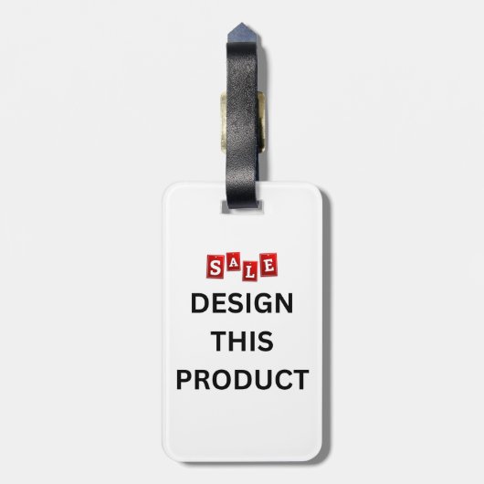 売れ!荷物タグ – 両面 – カスタム ラゲッジタグ (裏面縦)