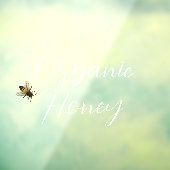 売オーガニックり用ハチミツ手書き文字ビー ウィンドウサイン (シート3)