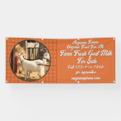 売カスタマイズり柵用の農産生山羊ミルク 横断幕 (横)