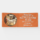 売カスタマイズり柵用の農産生山羊ミルク 横断幕 (横)