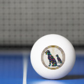 売出価格3*のピンポン球のラブラドル犬ペットanim 卓球ボール (ネット)