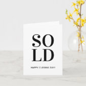 売却おめでとう！不動産決済日お疲れさまでした！ カード (黄色い花)