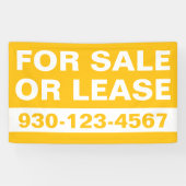 売却実在又は賃貸のための不動産事業オレンジ 横断幕 (横)