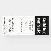 売却建物白黒事業所 横断幕 (横)