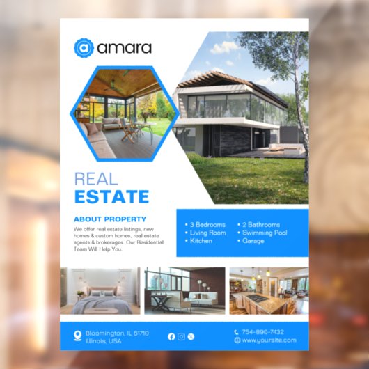 売却用ハウスウィンドウカスタムの固定 ウィンドウサイン (シート2)