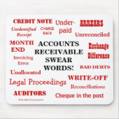 売掛金の誓い言葉のジョークのギフトアイディア マウスパッド (正面)