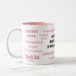 売掛金の誓い言葉！うっとうしい冗談 ツートーンマグカップ