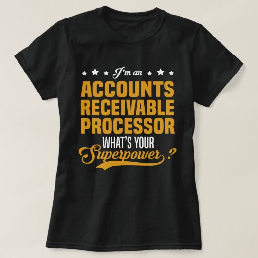 売掛金勘定プロセッサ Tシャツ (デザイン正面)