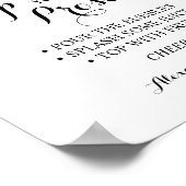 売春あっせん業者あなたのプロセッコサンフラワーズグリーン結婚リー ポスター (角)