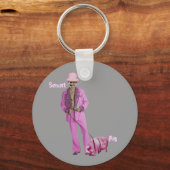 売春あっせん業者オバマと豚 キーホルダー (正面)