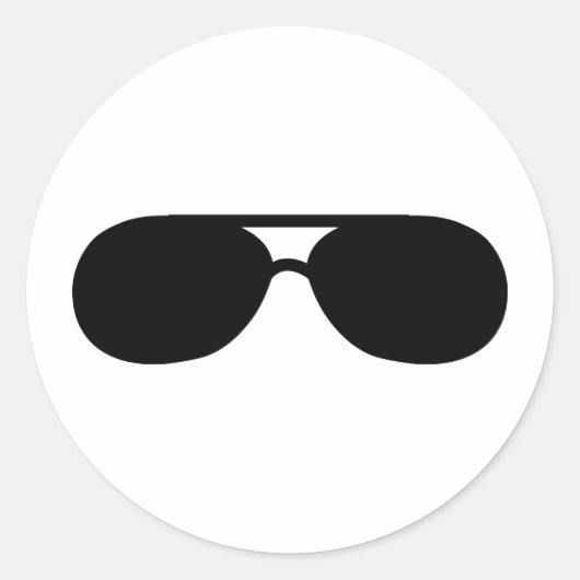 売春あっせん業者サングラス ラウンドシール (正面)