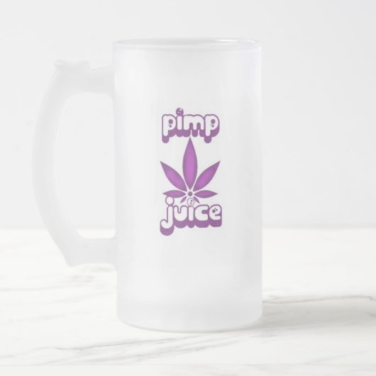 売春あっせん業者ジュースのマグ フロストグラスビールジョッキ (左)