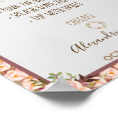 売春あっせん業者プロセッコピンクフローラフレーム結婚ズ ポスター (角)