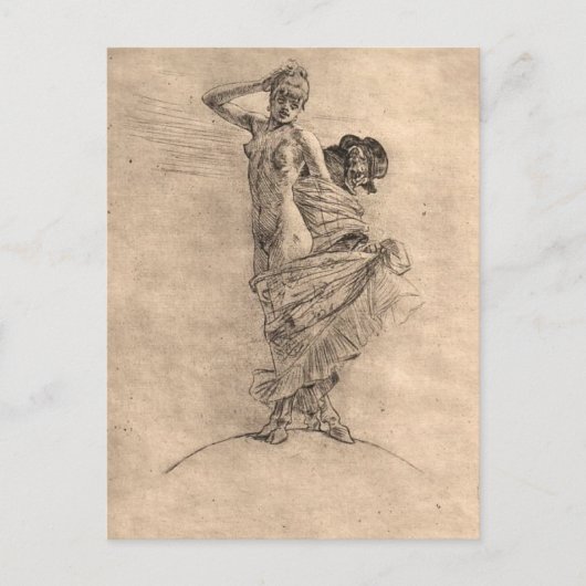 売春と狂気が世界を支配 ポストカード (正面)