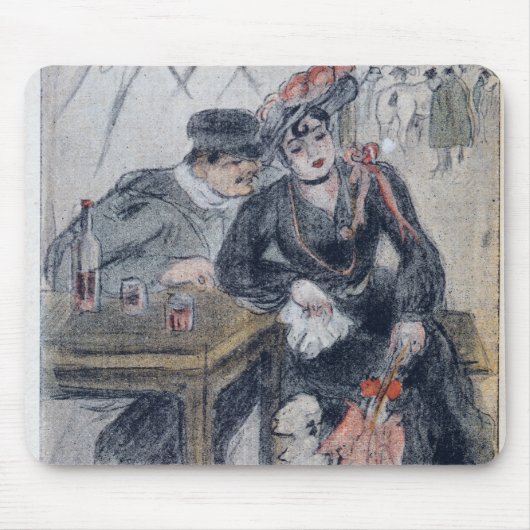 売春婦および彼女の顧客 マウスパッド (正面)