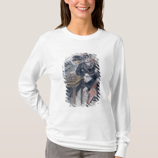 売春婦および彼女の顧客 Tシャツ (正面)