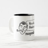 売春婦および打撃のコーヒー・マグ ツートーンマグカップ (正面左)