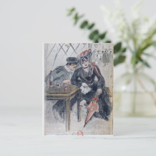 売春婦と客 ポストカード (スタンド正面)