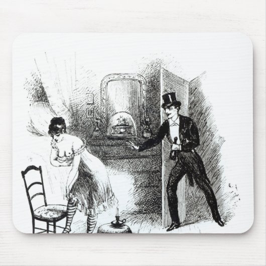 売春婦を訪問している人 マウスパッド (正面)