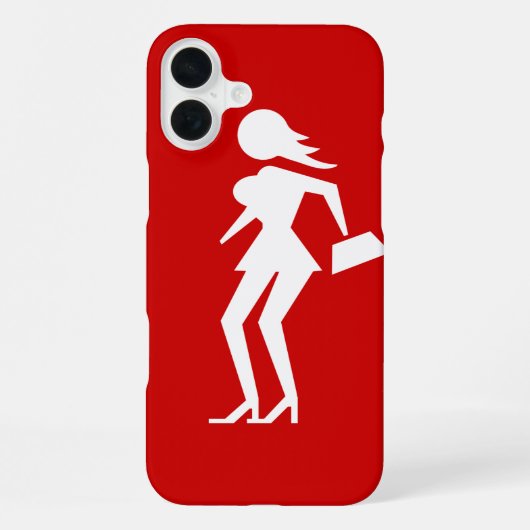 売春婦注意 (Attenzione Prostitute) iPhoneケース (裏面)