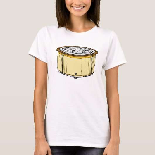 壷のポットの女の子 Tシャツ (正面)