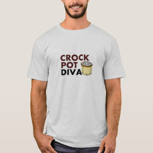 壷のポットの花型女性歌手 Tシャツ
