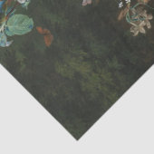 壺に活けた花のアンティークブーケ 薄葉紙 (詳細)