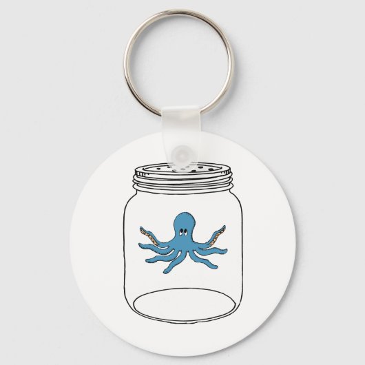 壺の中のタコ キーホルダー (正面)