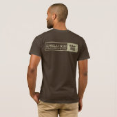 変えられて(ヴィンテージのクリーム) Tシャツ (裏面フル)