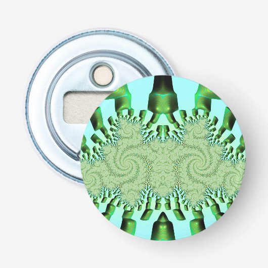 変だ！Shades Green and Aqua 3D Fractal to 栓抜き (正面)