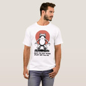 変なことを言わなきゃ死んじゃう カエルの面白Tシャツ Tシャツ (正面フル)