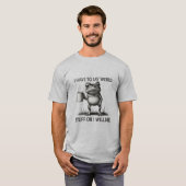 変なことを言わなければ死ぬ 面白いカエル Tシャツ (正面フル)