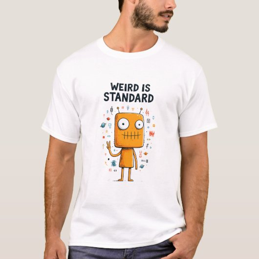 変なのが普通 ギフト 面白い エイリアン キャラクター Tシャツ (正面)