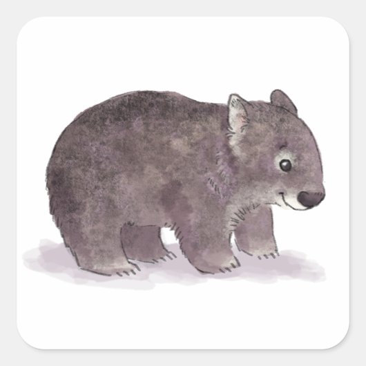 変なステッカー スクエアシール (正面)