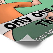 変なテニス漫画のポスター(実おもしろい際) ポスター (角)